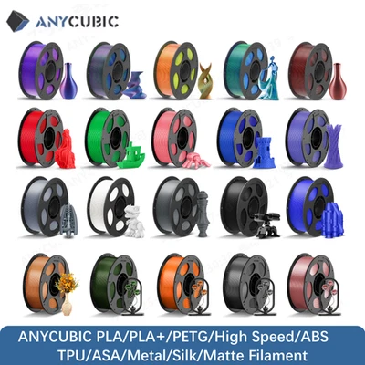 【Add 3Pay2】1KG ANYCUBIC 1.75mm 3D Printer Filament PETG/Silk/PLA/PETG 1.75mm Lot - image 1 of 4