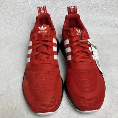 Adidas Multix J Vivid Red Black Kids’ Sneakers Lace‑Up Lightweight  Gym Shoes - Image 1 of 4