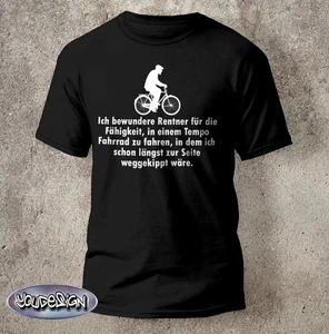 Rentner Fahrrad T-Shirt Rad Rennrad Bike Herren Geschenk Rente Lustig Fun S-5XL - Bild 1 von 2