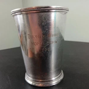 1958 Wayne Ill. Dunham Woods Riding Club Int. Silver Co. Silver Plate Trophy Cup - Picture 1 of 7