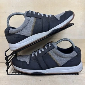 Clarks Langton Leder Nubuk Herren Größe 6 G blau grau weiß Turnschuhe Komfort " - Bild 1 von 17