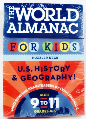 The World Almanac For Kids - Puzzler Deck (US History & Geography) *NEW SEALED* - Imagem 1 de 2