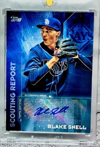 BLAKE SNELL ROOKIE AUTO TOPPS RARE RC AUTOGRAPH ISSUE SSP DODGERS 🔥🔥🔥 - Picture 1 of 12