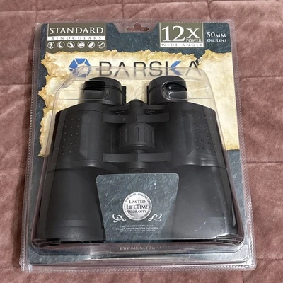 Бинокль Barska Porro Zoom 12x 50 мм с чехлом для переноски и шейным ремнем, CO10675 - Изображение 1 из 4