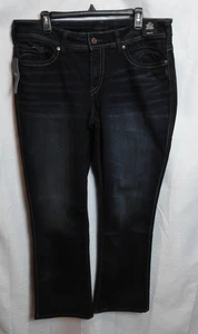 New Silver Jeans Womens Suki Curvy Fit Mid Rise Slim Boot 18W L31 NWT Dark Wash - Picture 1 of 9