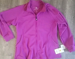 Body Glove Damen Full Zip-Up Jacke Gr. XL reflektierende Paspel sportlich fushia - Bild 1 von 6