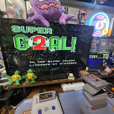 Super Goal! 2 Soccer Game for SNES Nintendo - Actually Tested  - Image 1 of 4
