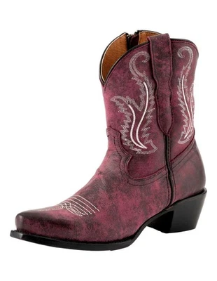 Ferrini Western Botas Mujer Molly 8" Cremallera Tobillo 6.5 B Púrpura 62311-48 Foto 1 de 4