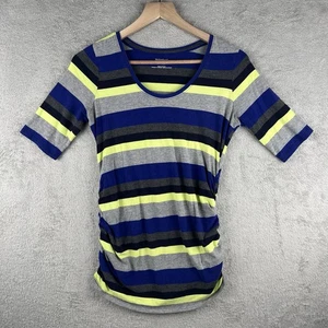 Motherhood Maternity Damen kleine Bluse Streifen Pullover Oberteil mehrfarbig Freizeit - Bild 1 von 9