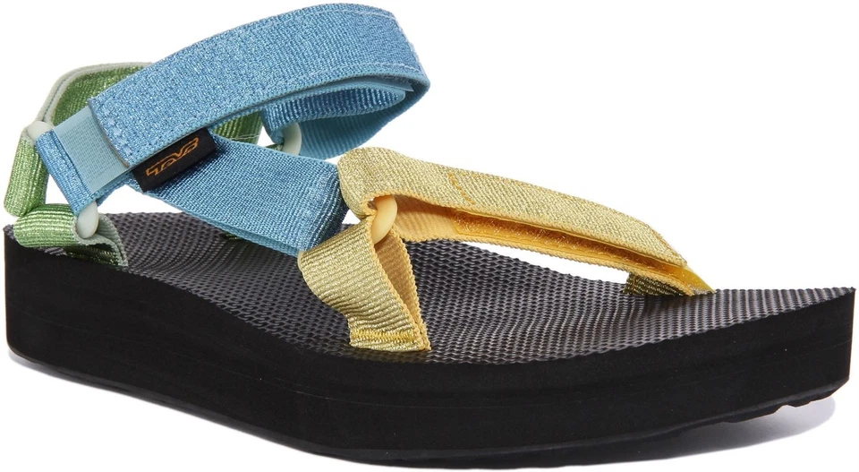 TEVA Midform Universal Punta Abierta Tira Vegano Mujer Sandalia Beis Marrón Ru 3 - Imagen 1 de 1