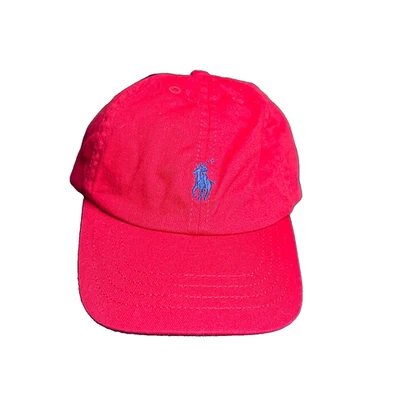 Polo Ralph Lauren Hat Kids Red Blue Pony Baseball Cap Hat  4-7 One Size Boys - Image 1 of 4