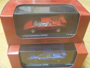 Kyosho 1/64 Post Hobby Custom Order Lamborghini Countach Lp500 Red/Blue Limited - Picture 1 of 4