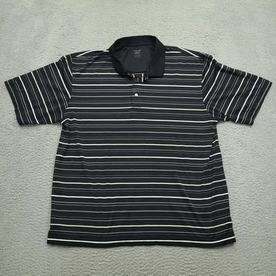 PING Golf Polo Shirt Mens XL Black Striped Short Sleeve Athletic Training - Image 1 of 4
