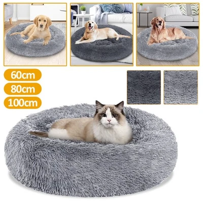 MARKENLOS Hundebett Schlafplatz Hundekorb Hundekissen Flauschige Katzenbett 60-100cm