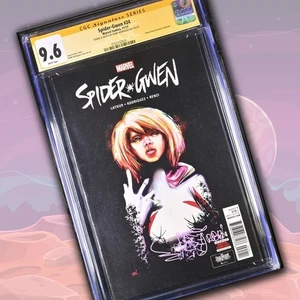 Spider-Gwen #24 Marvel Comics CGC 9.6 firmato e schizzo Robbi Rodriguez - Foto 1 di 3