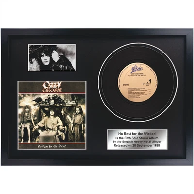 Ozzy Osbourne - No Rest for the Wicked /LP/ Memorabilia /Souvenir in black frame - Image 1 of 4