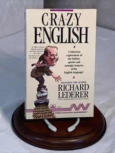 Crazy English Richard Lederer Cassette Tape Comedy Simon Schuster Audioworks NOS - Picture 1 of 12