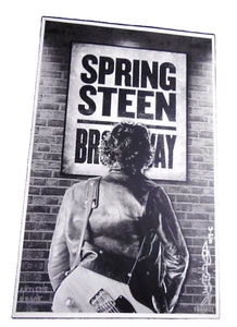 BRUCE SPRINGSTEEN on Broadway Charity Dinner Wine Bottle, Playbill +Poster - Picture 1 of 3