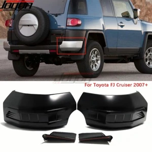 For Toyota FJ Cruiser 2007 2008-23 Black Rear Corner Bumper End Caps Cover Shell - Picture 1 of 8