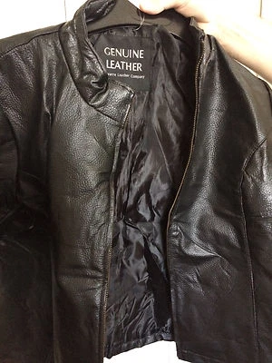 B.N. Chaqueta Gioavanni Navarra de cuero genuino para mujer talla XL Foto 1 de 4