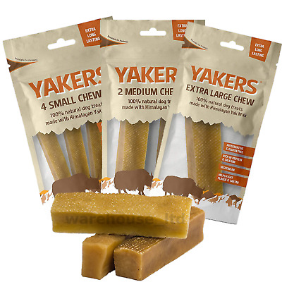 Yakers Dog Chew Natural Yaks Milk Healthy Extra Long Lasting Hard Dog Puppy • 15.22£