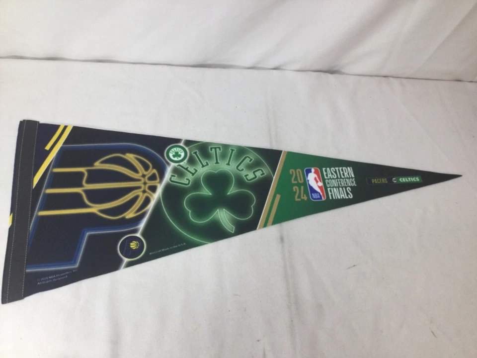 2024 NBA Eastern Conference Finals Boston Celtics Indiana Pacers Pennant Premium - Image 1 of 1