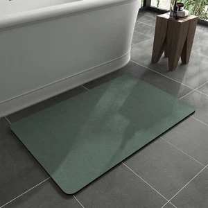 -Bath Mat Rug-Rubber Backing Non Slip Quick Dry Absorbent Thin Bathroom Rugs - Picture 1 of 7