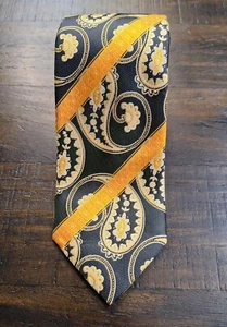 Bruno Conte Necktie By Don Jonathan Handmade Paisley Stripes - Picture 1 of 9