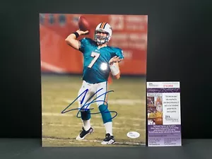 CHAD HENNE MIAMI DOLPHINS AUTOGRAPHED 8X10 PHOTO JSA COA T50494 - Picture 1 of 1