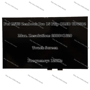 Pour ASUS Zenbook Pro 15 Flip OLED UP6502 2880×1620 120Hz IPS LCD Assemblé Écran - Afbeelding 1 van 7