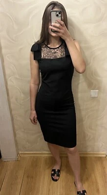 Valentino Vestido Rojo Negro Mujer Talla M Foto 1 de 4