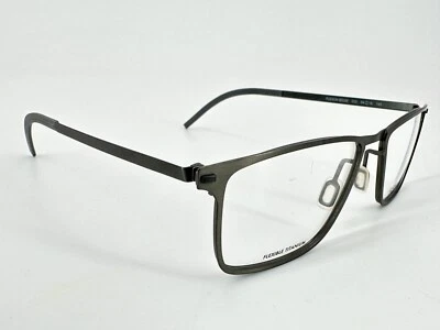 NOS Flexon Negro B2026 Anteojos MARCOS 54[]18-145 Gris Gunmetal H462 Foto 1 de 4