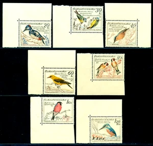 1959 Birds,woodpecker,blue tit,goldfinch,Kingfisher,Czechoslovakia,Mi.1163,MNH - Picture 1 of 2