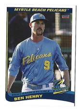 2012 Myrtle Beach Pelicans Ben Henry