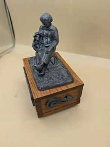 Michael RICKER 1985 Pewter Music Box 1st Limited Edition Nate Clown & Dog RARE! - Picture 1 of 9