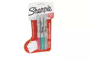 Sharpie Metalic Color Fine Permanent marker 3 Pcs - Picture 1 of 2