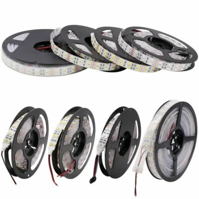 12V Double Row LED Strip Light 5M 5050 600Led RGB Warm White Waterproof Flexible - Image 1 of 4