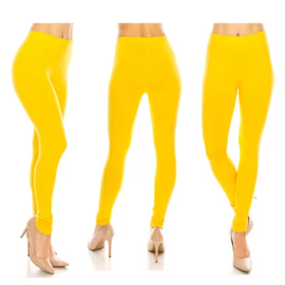 Leggings para mujer - Cintura alta básicos cómodos elásticos suaves elegantes Leggings Foto 1 de 4