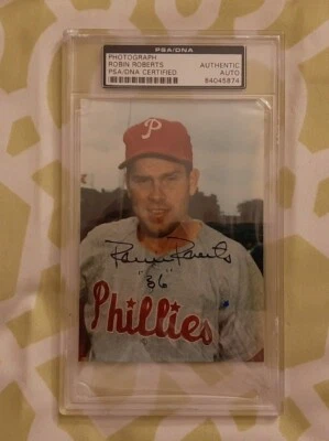 Robin Roberts signed autographed slabbed photo PSA/DNA #84045874 Phillies - Image 1 of 4