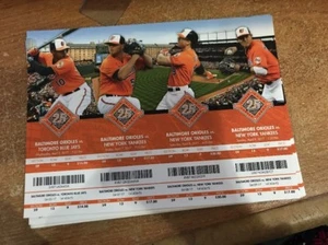 2017 BALTIMORE ORIOLES SEASON TICKET STUB PICK YOUR GAME MACHADO DAVIS JONES 1 - Picture 1 of 1