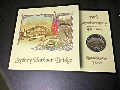 Cook Islands Sydney Harbour Bridge 2007 50 Cents Lenticular Lens Coin Limited Ed - Image 1 of 4