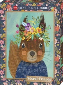 Puzzle 1000 elementów. Floral Friends. Wiewiórka, Mia Charro - Photo 1/1