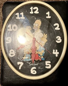 vintage SUPER RARE original the simpsons promo clock 1990 Works! - Picture 1 of 3