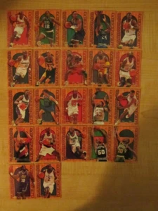 1995-96 Fleer Flair baloncesto líderes de madera dura conjunto casi completo 22/27 - Imagen 1 de 2