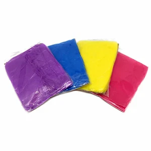 1-100 Adult Rain Poncho Raincoat Hood Emergency Festivals Disposable Waterproof - Picture 1 of 5