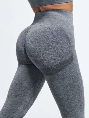 Leggings femininas sexy bolha bunda push up fitness legging fina cintura alta sem costura - Imagem 1 de 4