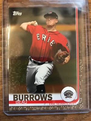 2019 Topps Pro Debut Gold Parallel #110 BEAU BURROWS SeaWolves 39/50 - Image 1 of 2