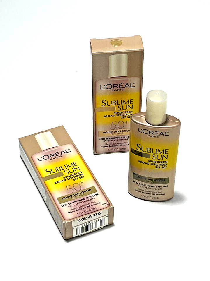L'Oreal Sublime Sun Advanced Sunscreen Lotion SPF 50+ For Face 1.7 oz Expired - Image 1 of 4