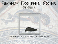 Olbia, Thrace ANCIENT DOLPHIN MONEY COIN With Informational Card 1 Pc GREAT GIFT