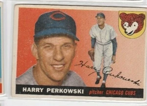 HARRY PERKOWSKI #184 1955 TOPPS HI# MID-GRADE SET BUILDER NO CREASE***** - Bild 1 von 1